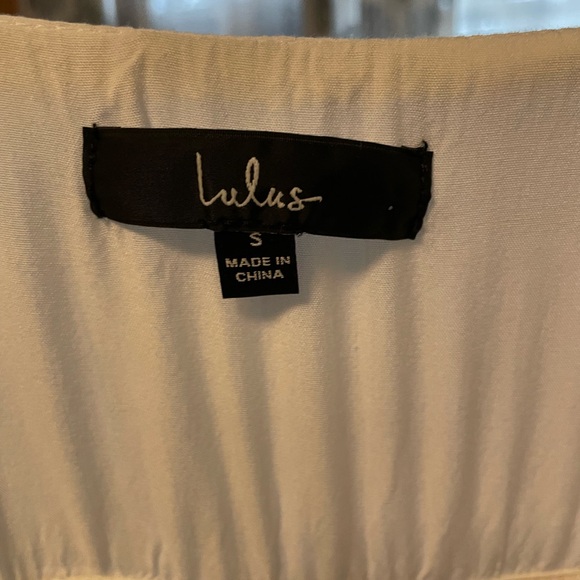 Lulus- Perfect Cutie White Linen Sleeveless Wrap Midi Dress in S - Picture 5 of 7